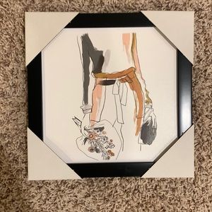 Fine line wall art canvas